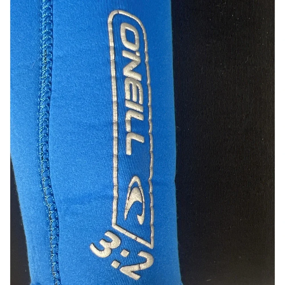 O'Neill Epic 3/2 Youth Full Wetsuit Back Zip Blue Black Gray Size 16